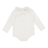 Lil legs Collar Onesie - Winter White