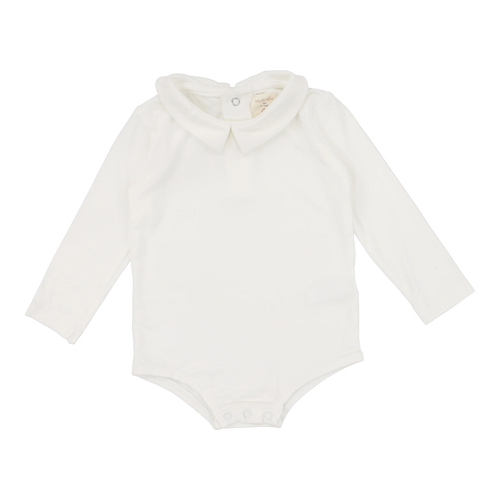 Lil Legs Collar Onesie - Off White