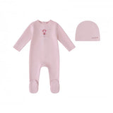 Mini Label Doll Footie And Hat - Pink