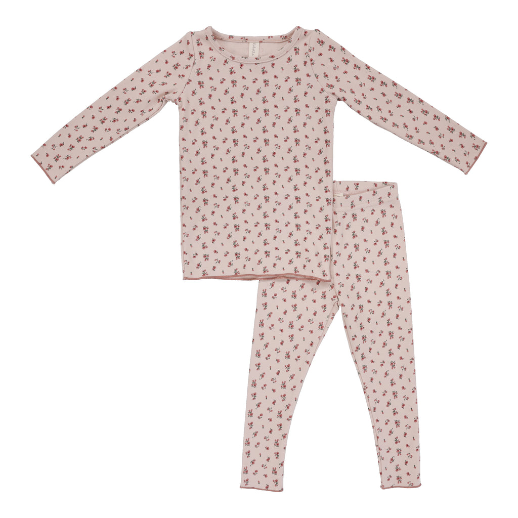 Lilette Vintage Floral 2PC Set - Pink