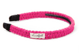 Le Enfant Thin Knit Headband  Pink