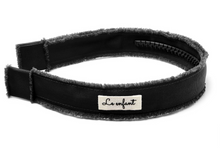 Load image into Gallery viewer, Le Enfant Raw Edged Headband Black