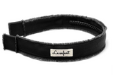 Le Enfant Raw Edged Headband Black