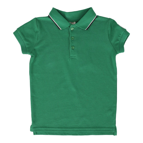 Lil Legs Boys Double Stripe Polo - Bright Green