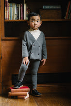 Load image into Gallery viewer, Lil Legs Double Breasted Knit Blazer - Mid Grey