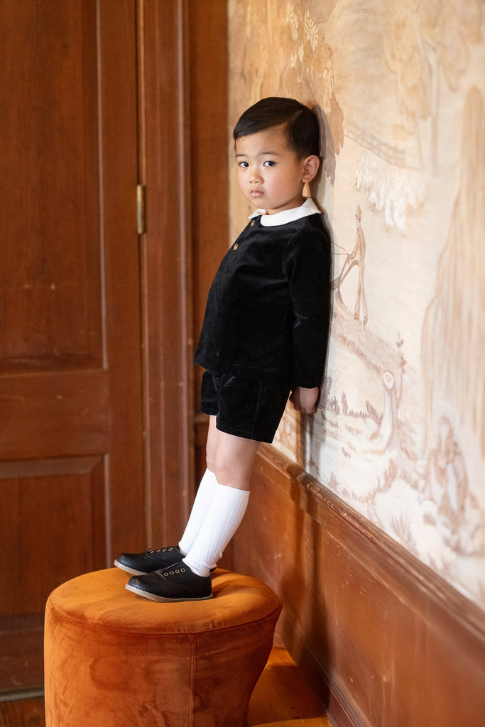 Lil Legs Toddler Velvet Blazer - Black