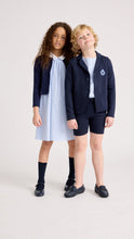 Load image into Gallery viewer, Little Parni K401 Girls Stripe Dress - Blue/White