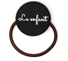 Load image into Gallery viewer, Le Enfant  Rubber Logo Pony Rubber Black