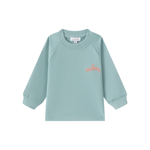Oubon Embroidered Sweat Top - Teal