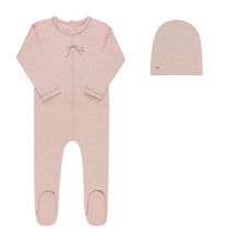 Load image into Gallery viewer, Ely's &amp; Co Bird Seam Collection Footie And Beanie - Pink