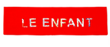 Le Enfant Floral Text Sweatband Red