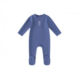 Mini Label Boys Fisherman Footie - Denim Blue