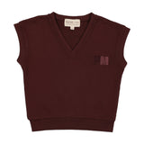 Farren & Me French Terry Vest - Washed Burgundy