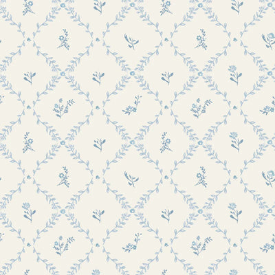 Little Threads Blue Lattice Muslin Blanket