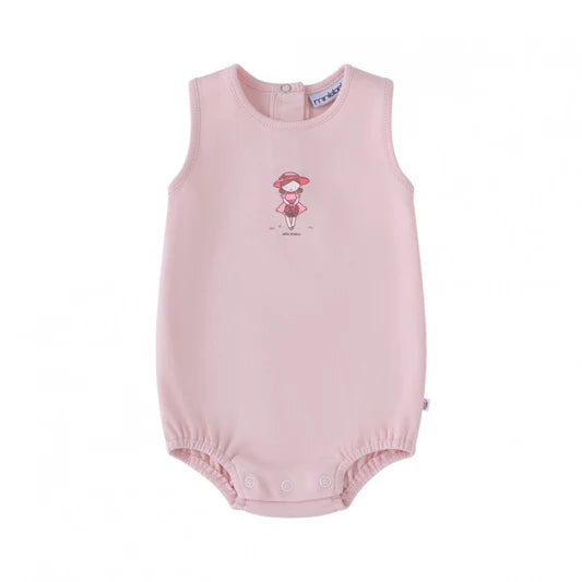 Mini Label Doll Romper - Pink