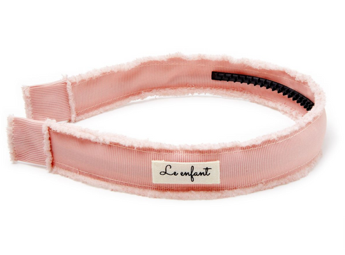 Le Enfant Raw Edged Headband Pink
