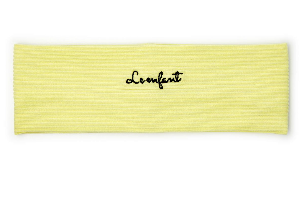 Le Enfant Ribbed Sweatband Yellow