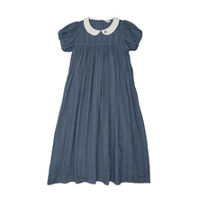 Load image into Gallery viewer, Lil Legs Embroidered Collar Maxi - Off Blue (Short Sleeve)