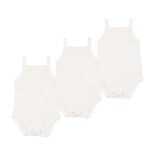 Lilette Baby Girls Undershirts 3 Pack - White