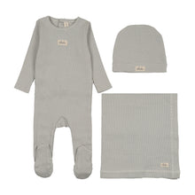 Load image into Gallery viewer, Lilette Striped Bebe Layette Set - Light Blue
