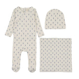 Lilette Marigold Layette Set - Cream/Blue