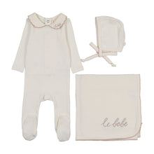 Load image into Gallery viewer, Lilette Le Bebe Pointelle Layette Set - Cream/Pink
