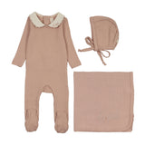 Lilette Le Bebe Pointelle Layette Set - Dusty Pink