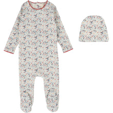 Load image into Gallery viewer, Lil Legs Grandpa Footie &amp; Beanie - Floral
