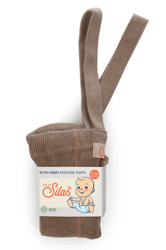 Silly Silas Footless Cotton Tights - Cocoa Blend - Final Sale