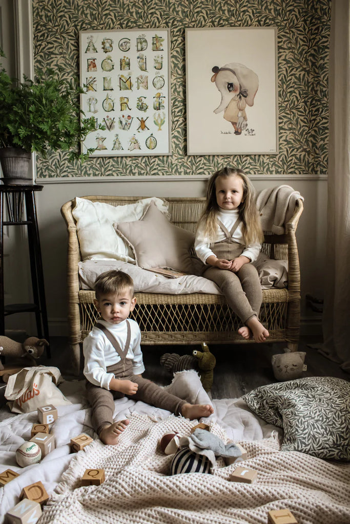 Silly Silas Footless Cotton Tights - Peanut Blend - Final Sale