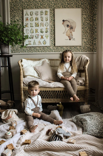 Silly Silas Footless Cotton Tights - Peanut Blend - Final Sale
