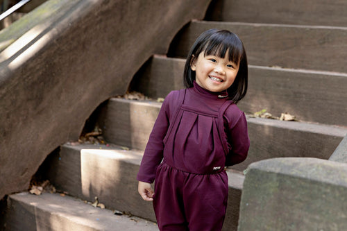 Rooie And Friends Girls Mockneck - Mauve