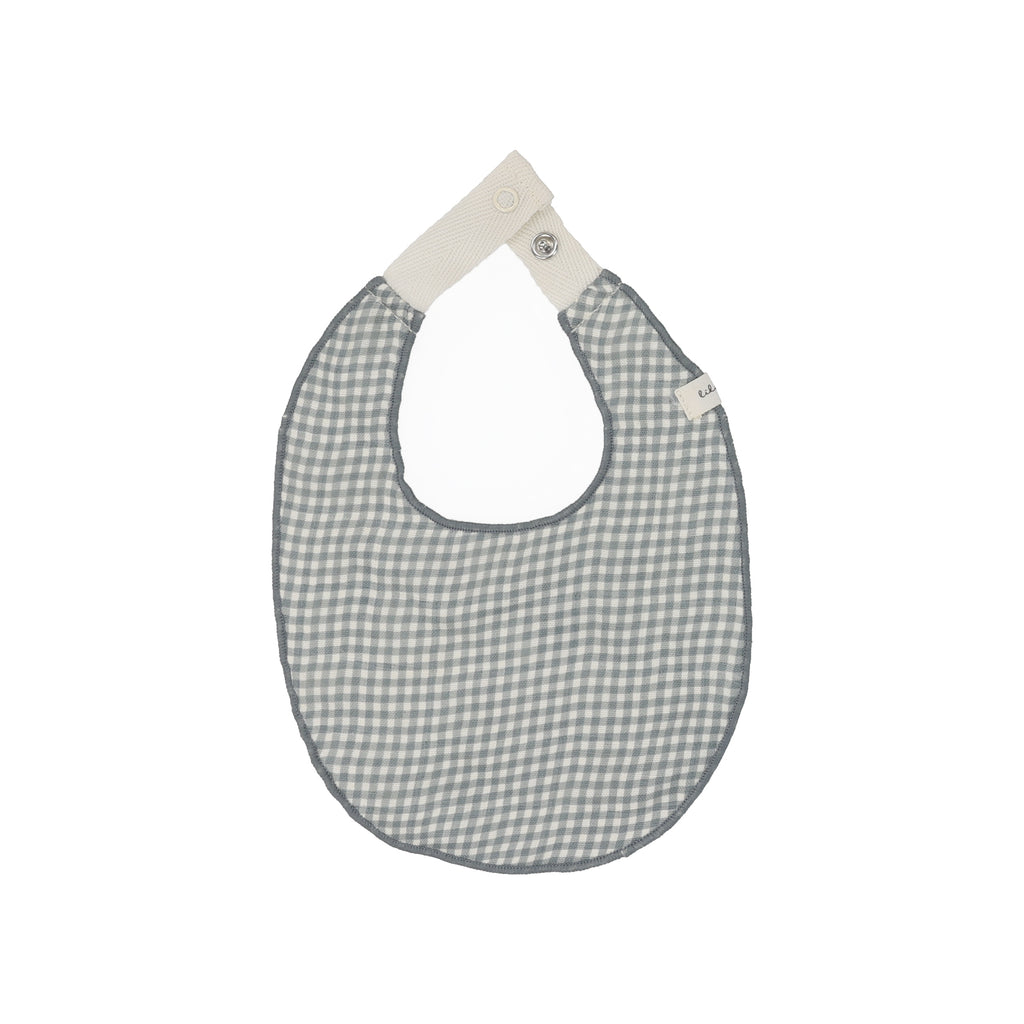 Lilette Gingham Bib - Blue