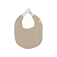 Load image into Gallery viewer, Lilette Gingham Bib - Oatmeal