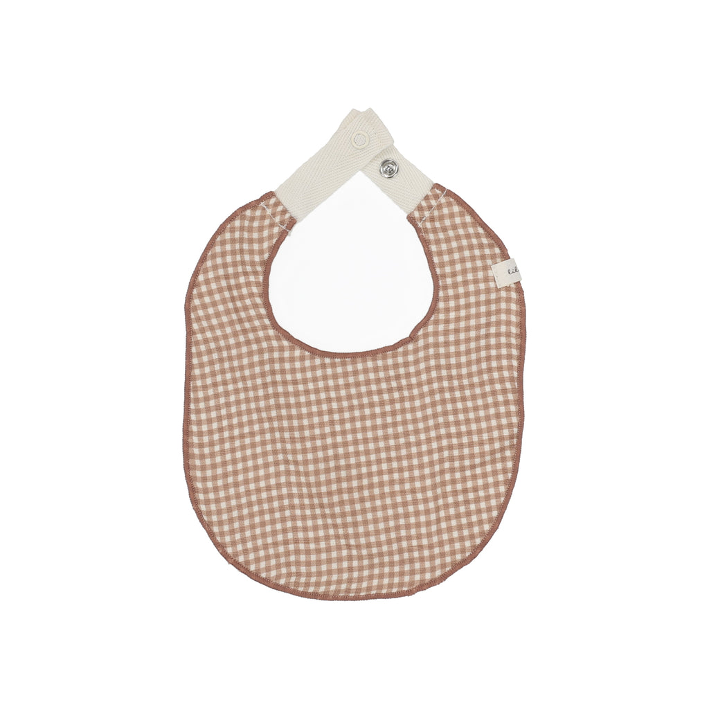 Lilette Gingham Bib - Plum