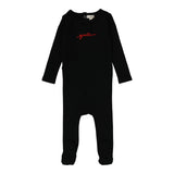 Lil Legs Gnite Footie - Black / Red