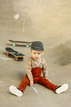 Load image into Gallery viewer, Silly Silas Granny Teddy Footless Cotton Tights - Cinnamon Checked - Final Sale