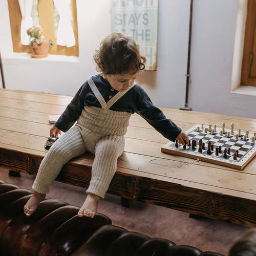 Silly Silas Granny Teddy Footless Cotton Tights - Cream Blend - Final Sale