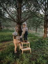 Load image into Gallery viewer, Silly Silas Granny Teddy Footless Cotton Tights - Dark Grey Blend - Final Sale