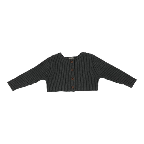 Lil Legs Rib Knit Shrug - Grey
