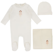 Load image into Gallery viewer, Lilette Handdrawn 3PC Layette Set - Milk/Doll