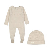 Ladida Layette Heart Footie and Bonnet