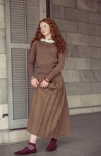 Load image into Gallery viewer, Coco Blanc Mocha Ruffle Collar Sweater