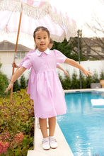 Load image into Gallery viewer, Elle Rae Pinstripe Pink Dress (Short Sleeve)