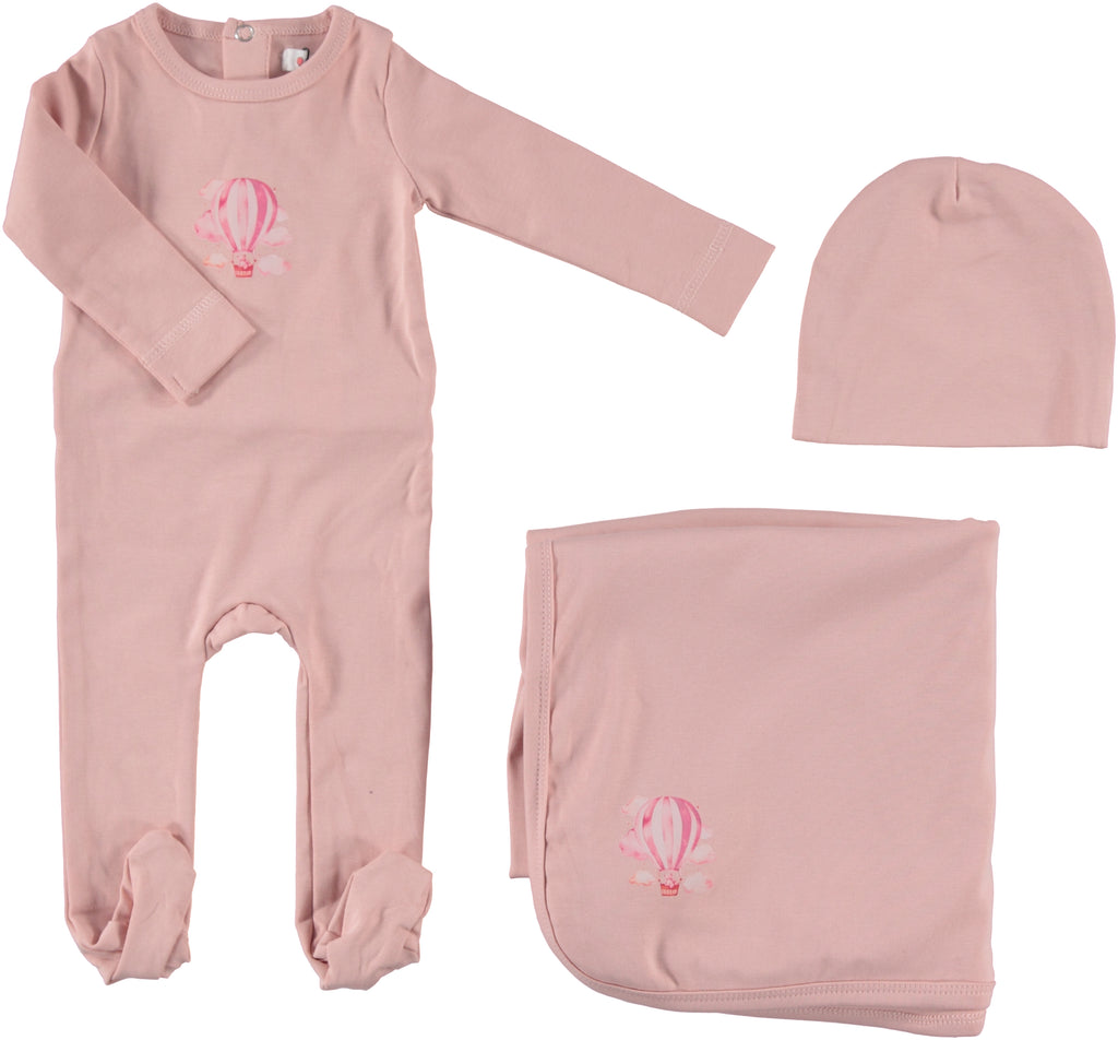 Bonjoy Whimsical Layette Set - Pink (RUNS SMALL)