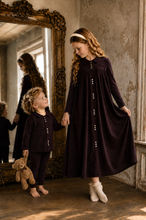 Load image into Gallery viewer, Lil Legs Button Front Maxi Dress - Eggplant