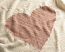 Load image into Gallery viewer, Domani Home Blush Heart Baby Blanket