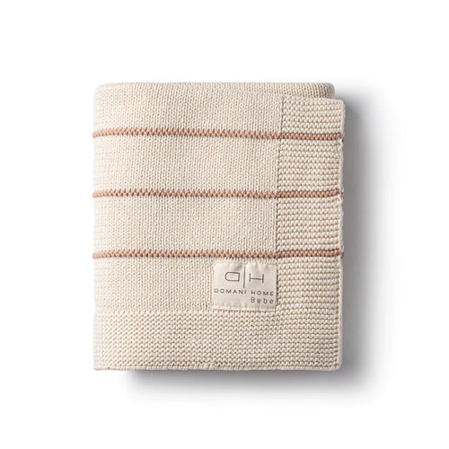 Domani Home Bande Blanket Rose