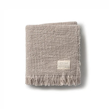 Load image into Gallery viewer, Domani Home Waffle Muslin Stone Baby Blanket