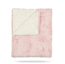 Load image into Gallery viewer, Peluche Pink &amp; Natural Heather Lux Fur Blanket